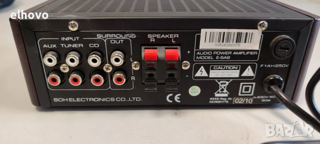 Стерео усилвател Renkforce E-SA9#1, снимка 5 - Ресийвъри, усилватели, смесителни пултове - 53006183