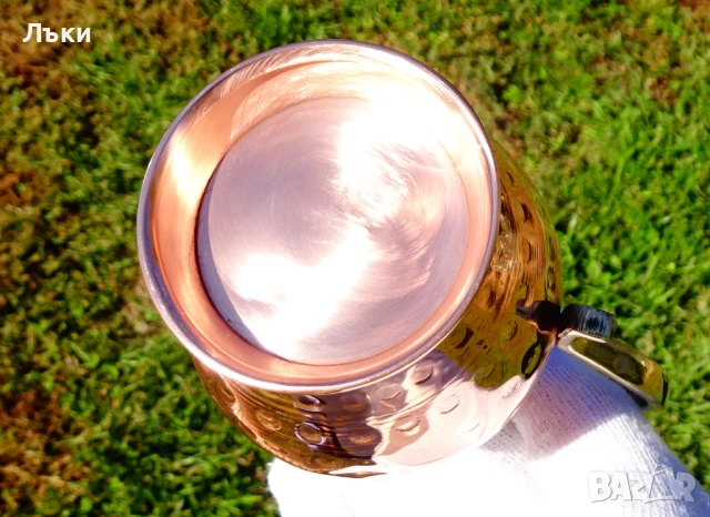 Кована медна кана за ракия,чиста червена мед. , снимка 8 - Антикварни и старинни предмети - 52203813
