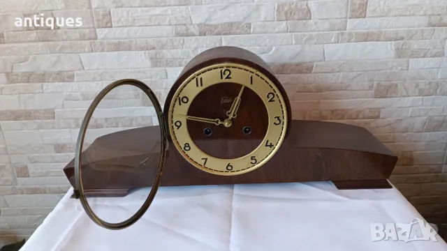 Стар каминен часовник - Emes - Germany - Антика - 1960", снимка 4 - Антикварни и старинни предмети - 48782430