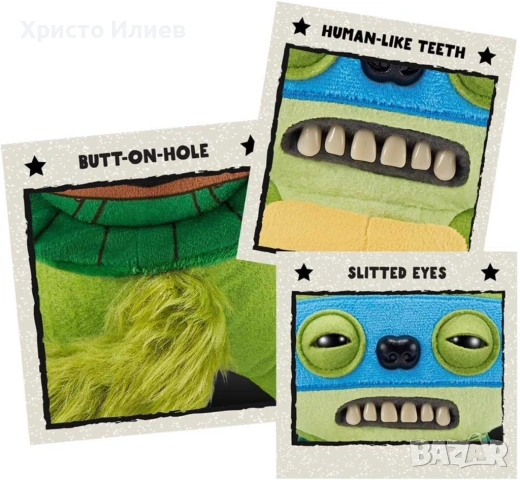 Плюшена играчка Zuru TMNT Fuggler зъбато чудовище Леонардо, снимка 3 - Плюшени играчки - 53166223