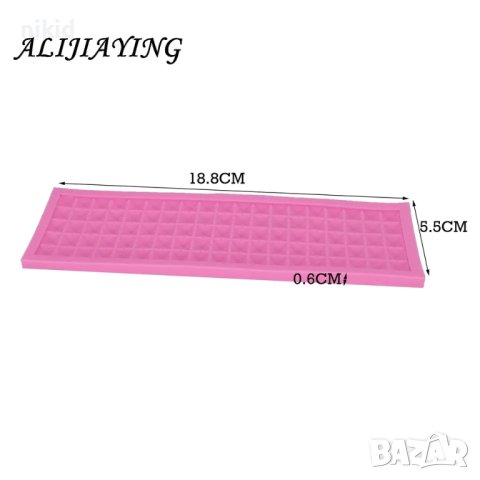  квадратни пирамиди диаманти капси борд кант силиконов молд форма украса декор торта фондан шоколад, снимка 4 - Форми - 17280758