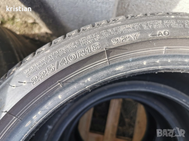 bridgestone 225 40 18 4бр , снимка 3 - Гуми и джанти - 53536493