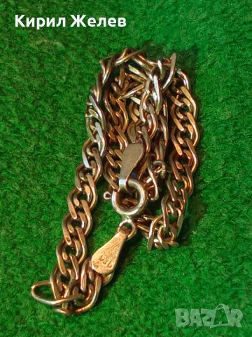 КРАСИВА СРЕБЪРНА ГРИВНА СРЕБРО 925 ЗДРАВА РЕТРО ПЛЕТКА РЪЧНА МАЙСТОРСКА ИЗРАБОТКА 38522