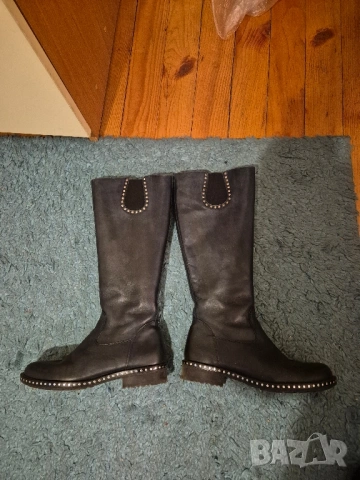 ботуши ест кожа, снимка 2 - Дамски ботуши - 53034750