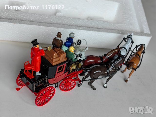 Matchbox MOY YS-39 Passenger Coach & Horses C.1820 Мачбокс Каляска Олдтаймер, 100 лв, снимка 7 - Коли, камиони, мотори, писти - 38940278