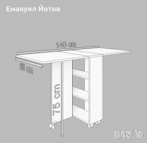 Сгъваема маса, имаме и други цветове, снимка 5 - Маси - 52337827