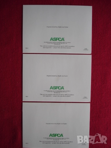 ASPCA(асоциация за защита на животните).3 двойни картички,издадени в САЩ , снимка 2 - Колекции - 52380848
