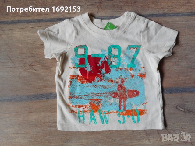 НОВА тениска H&M - 62 см, снимка 1