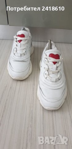 LOVE MOSCHINO Leather Sneakers Size 36- 23- 26см ОРИГИНАЛ! ЕСТЕСТВЕНА Кожа!, снимка 3 - Кецове - 41738889