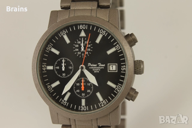 Мъжки кварцов Хронограф PRIME TIME, снимка 3 - Мъжки - 51633262