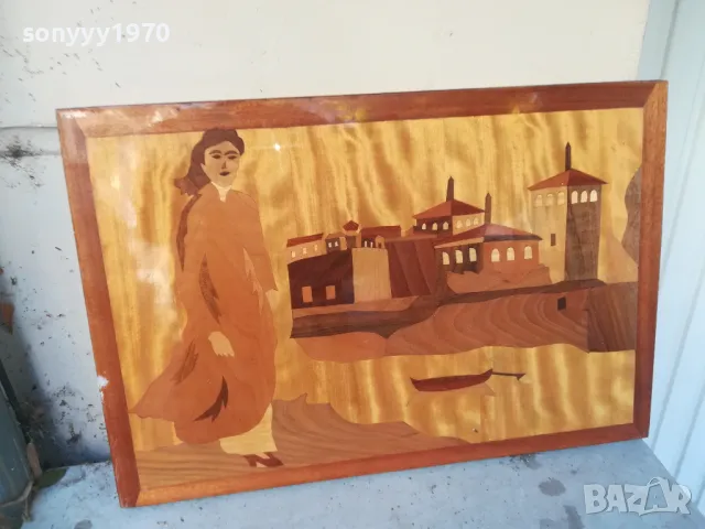 КАРТИНА ДЪРВО-ЕСТЕСТВЕН ФУРНИР 57Х39СМ 2610241821