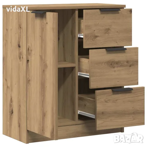 vidaXL Сайдборд, дъб артизан, 60x30x70 см, инженерно дърво, снимка 7 - Бюфети - 56148372