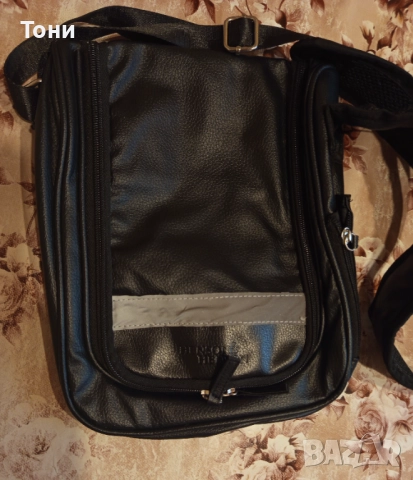 HENSON & HENSON Оригинал Нова Кожена Мъжка Чанта , снимка 7 - Чанти - 52306494