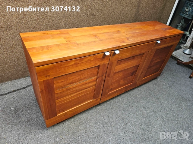 Контрабюфет в стил Рустик изработен изцяло от масив, снимка 3 - Бюфети - 53599445