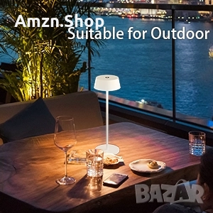 Димируема LED настолна лампа 2 броя , трапезна лампа за маса за кафе ресторант, снимка 2 - Настолни лампи - 51789789