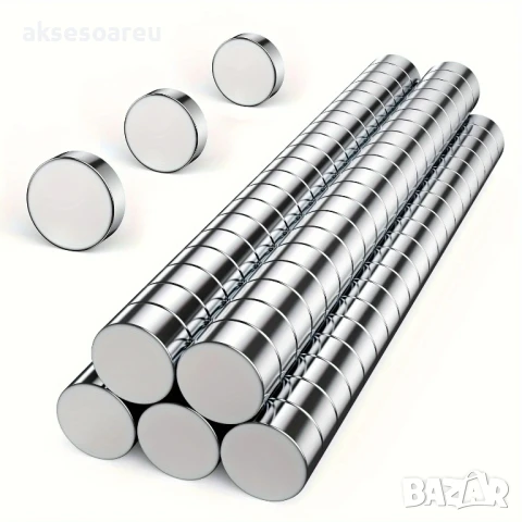 10 бр. Супер силни нови неодимови дискови малки 10 х 2 мм. мощни магнити за хладилник и офис магнит, снимка 9 - Други инструменти - 50522985