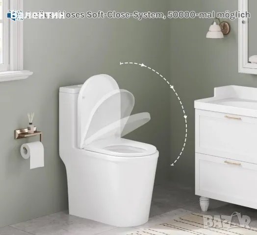 Капак и седалка за WC с плавно затваряне, снимка 4 - Други стоки за дома - 50408223