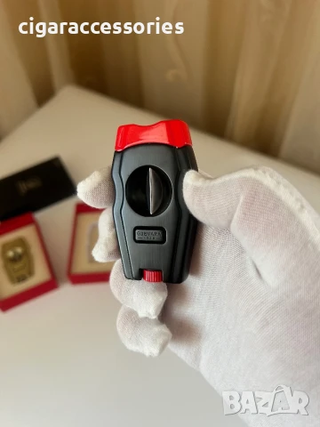 Резачка за пури GUEVARA – V-образно рязане и пънч, снимка 2 - Запалки - 50549458