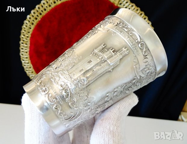 Чаша от калай за вино,рицар,крепост. , снимка 10 - Антикварни и старинни предмети - 39968008