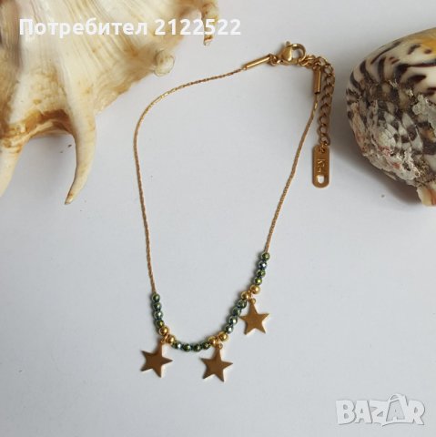 Гривни за крак от неръждаема стомана с мъниста, снимка 12 - Гривни - 40918700