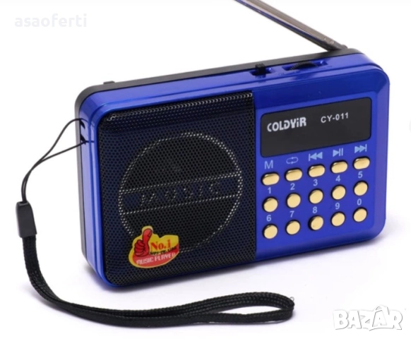 📻 Преносимо Радио Coldyir CY-011 – FM, MP3 Плеър, USB/TF Карта и Акумулатор, снимка 3 - Тонколони - 52552013