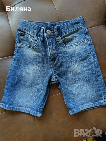Детски дънкови къси панталонки H&M 110, снимка 1 - Детски къси панталони - 40644282