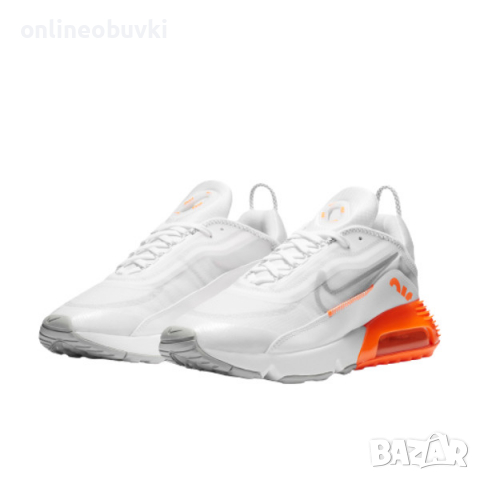 НАМАЛЕНИЕ!!!Мъжки спортни обувки NIKE AIRMAX 2090 Бяло/Оранжево №45.5, снимка 3 - Маратонки - 36210110