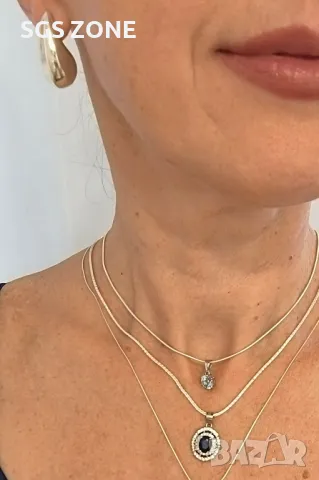 Луксозни Обеци Сребро 925, снимка 2 - Обеци - 49526032