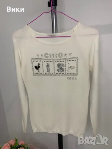 Блуза нежно плетиво универсален размер, снимка 10 - Блузи с дълъг ръкав и пуловери - 48764582