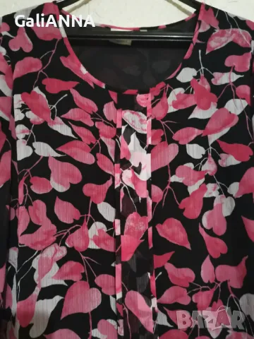 СТРАХОТНА ЕЛЕГАНТНА БЛУЗА 2XL-3XL, снимка 4 - Туники - 47487484