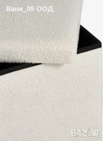 Плюшена сгъваема табуретка , снимка 4 - Дивани и мека мебел - 48177706