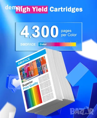 Тонер касети SODFACE 6510, 6510XL, съвместими за Xerox 6510XL, 6515XL, 4 броя, снимка 3 - Консумативи за принтери - 49872233