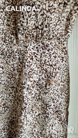 Zara нова есенна рокля кафяв меланж, снимка 4 - Рокли - 52159512