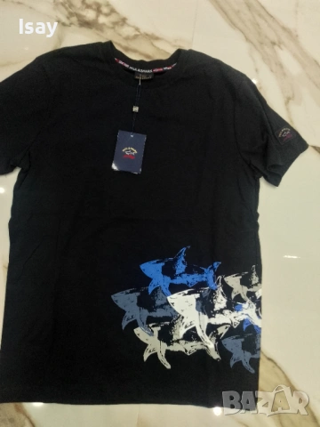 Мъжка тениска Паул Шарк М последен размер в черен цвят , снимка 7 - Тениски - 53169392