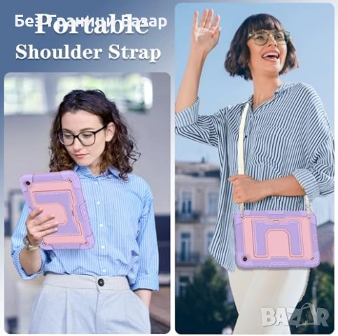 Нов Детски удароустойчив калъф 3 слоя за Tab A11+ 11" 2025, лилав кейс, снимка 7 - Друга електроника - 53523113