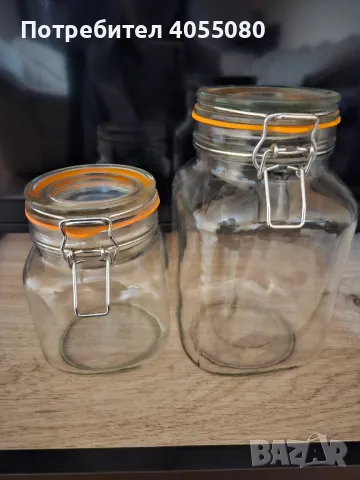 Буркан с херметическа капачка, снимка 3 - Буркани, бутилки и капачки - 48028266