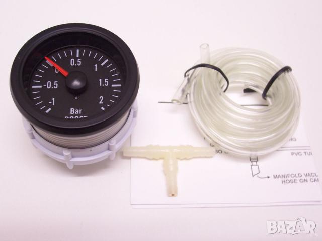 Буустметър тип VDO 2 бара турбо интеркулер бууст, снимка 3 - Аксесоари и консумативи - 33942586