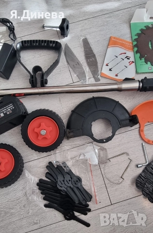 Акумулаторен тример 21v, снимка 3 - Градинска техника - 52828629