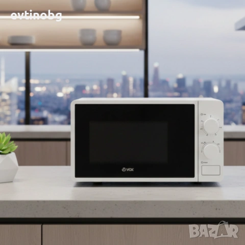 Микровълнова фурна VOX M-30, 700W, 20л с механичен таймер, снимка 6 - Микровълнови - 53776448