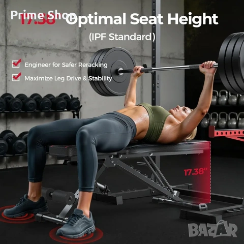 Регулируема сгъваема фитнес лежанка FLYBIRD, снимка 6 - Фитнес уреди - 53754614