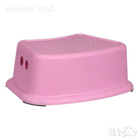  Помощнa стълбa за баня, розовa, 36x24x12.5см