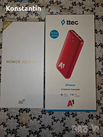 HONOR 400 SMART + ttec APower 10.000mAh Powerbank, снимка 4 - Телефони с две сим карти - 53649482