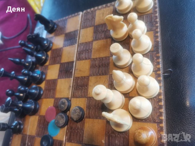 Шах в дървена кутия, има липси, снимка 3 - Шах и табла - 39441778