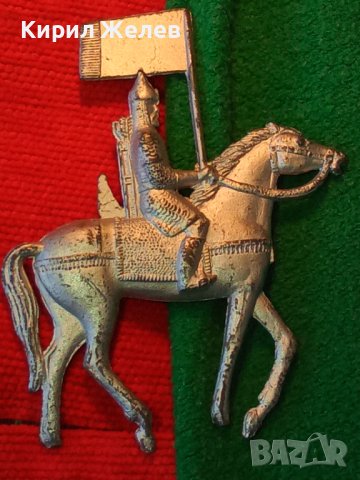 СТАРА ФИГУРКА ОЛОВЕН ВОЙНИК КОННИК РИЦАР ЗНАМЕНОСЕЦ ВОИН за КОЛЕКЦИЯ ДЕКОРАЦИЯ 25846, снимка 3 - Колекции - 38151947