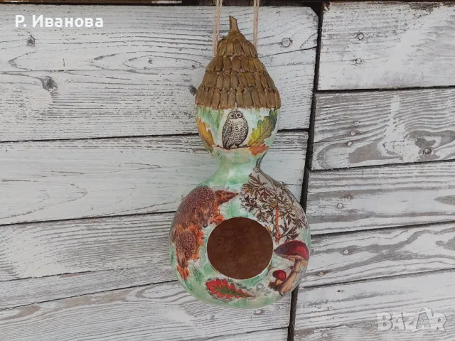 Къщичка за птици-кратуна, снимка 4 - За птици - 49975852
