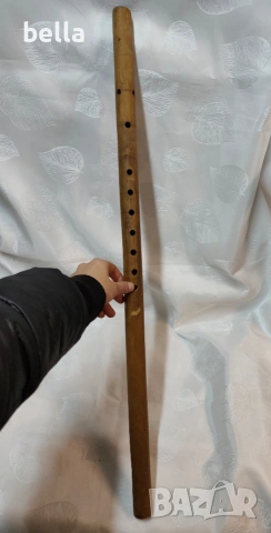 Автентичен български народен инструмент – дървен кавал., снимка 2 - Духови инструменти - 53677693