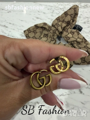 Gucci скрънчи и обеци, снимка 3 - Обеци - 53824428