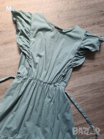 Кукленска рокля в цвят:мента с воали, снимка 3 - Рокли - 41411113