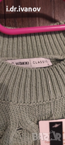 нов зелен пуловер LG Waikiki , снимка 6 - Блузи с дълъг ръкав и пуловери - 52589464