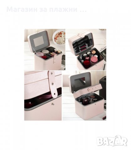 КУФАР ЗА КОЗМЕТИКА НА ДВЕ НИВА С ОГЛЕДАЛЦЕ НА КАПАКА - код 5101, снимка 5 - Други - 34193038